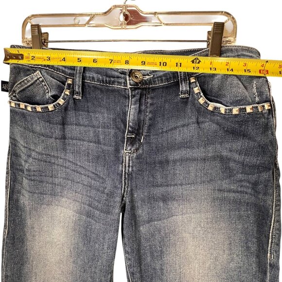 Rock & Republic Kasandra Studded Bootcut Jeans 12M Womens Denim Medium Wash - Picture 13 of 13
